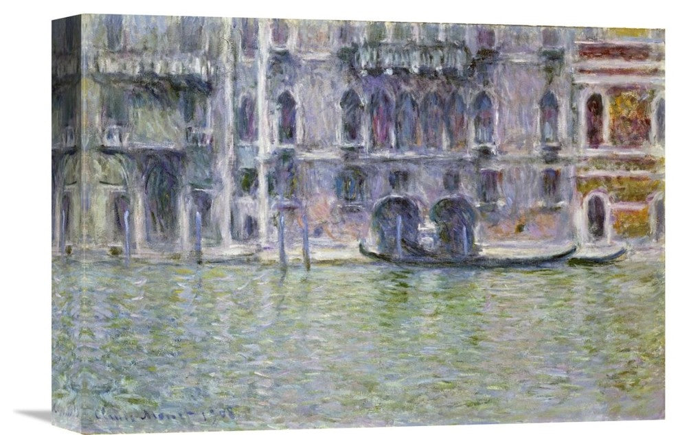 "Palazzo da Mula, Venice" Stretched Canvas Giclee by Claude Monet, 16"x11"