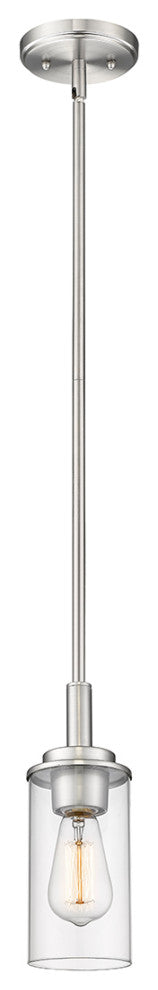 1 Light 4" Brushed Nickel Mini-Pendant