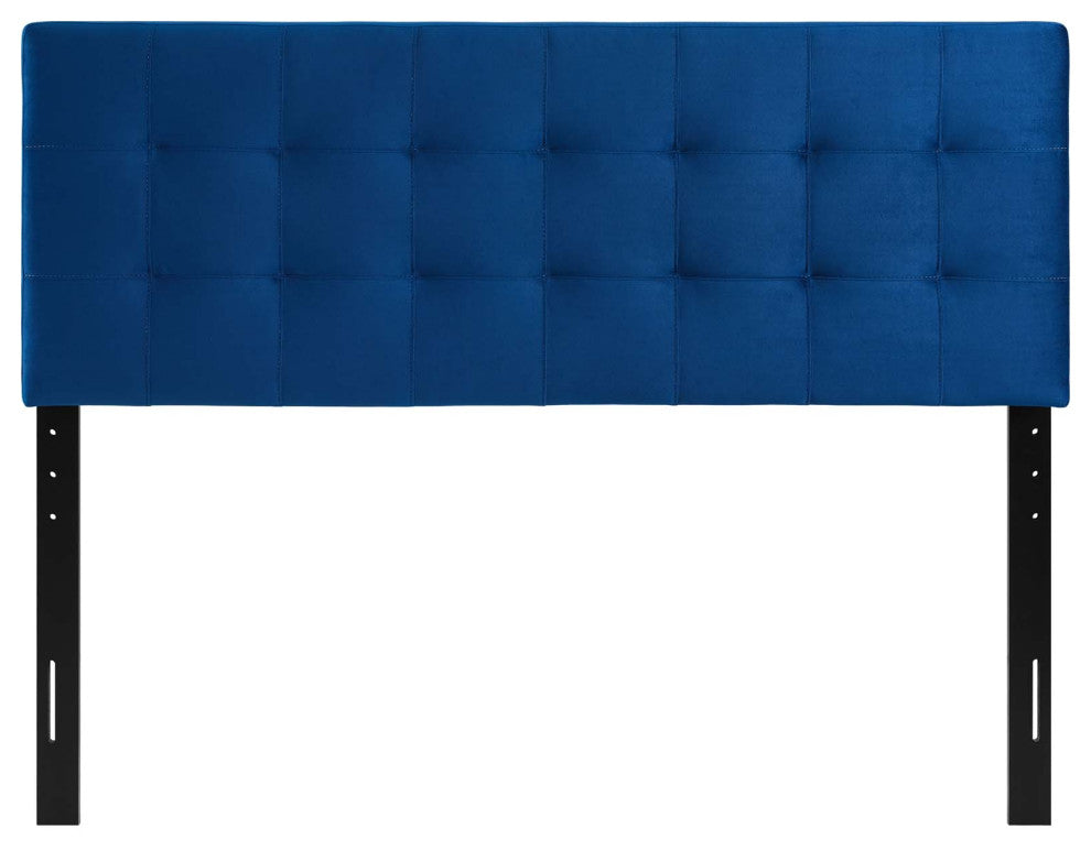 Lily King Biscuit Tufted Performance Velvet Headboard