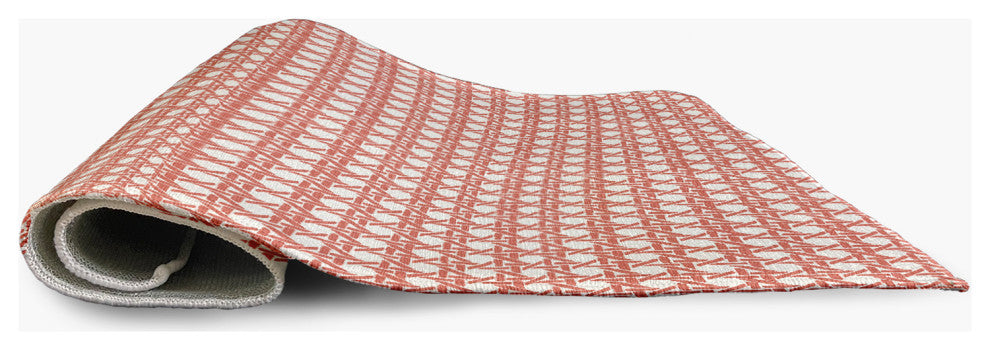 Rattan Geometric Indoor/Outdoor Rug