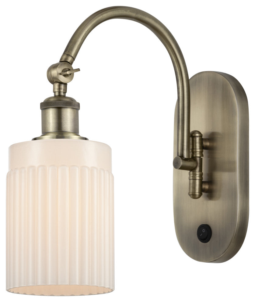 Innovations 518-1W-AB-G341 1-Light Sconce, Antique Brass