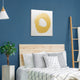"O" Gallery Wrap Gold Stamped Canvas Wall Art