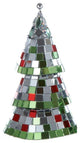 5" Christmas Brites Mirrored Mosaic Cone Christmas Tree Ornament