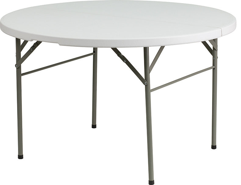 48RD White Bi-Fold Table