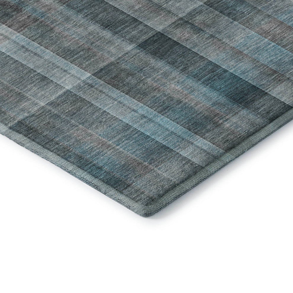 Premium Machine Washable Mayfield AMF534 Teal 8' x 10' Rug