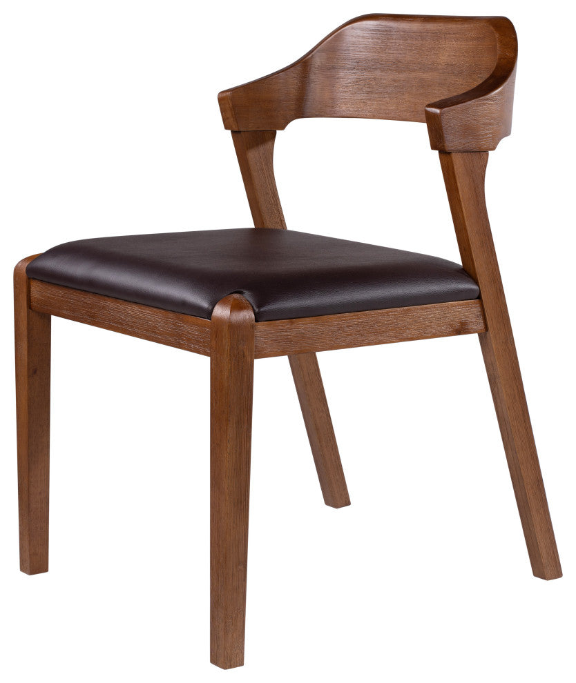 Rasmus Dining Chair, Chestnut Wire-Brush, Set of 2