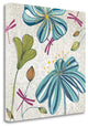 "Flowers And Dragonflies" By Tandi Venter, Giclee Print on Gallery Wrap Canvas