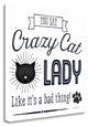 "Crazy Cat Lady" By Jennifer Pugh, Giclee Print on Gallery Wrap Canvas