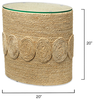 Barbados Oval Side Table