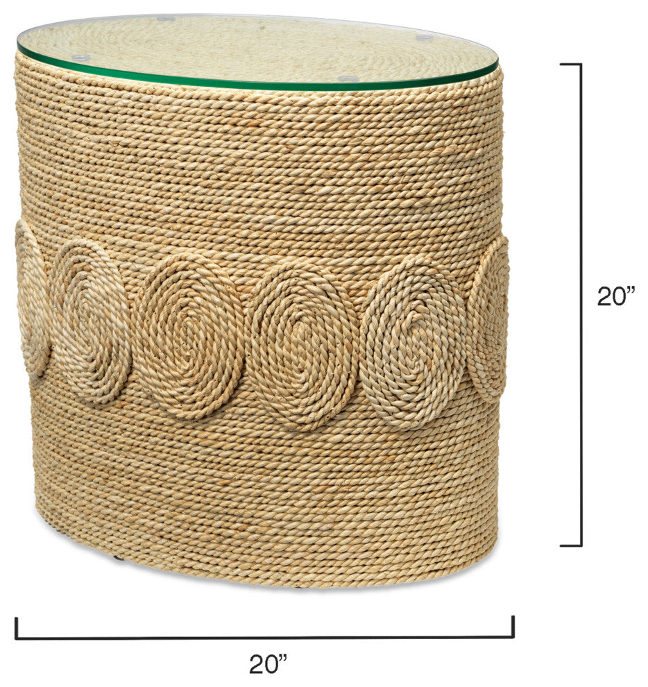 Barbados Oval Side Table