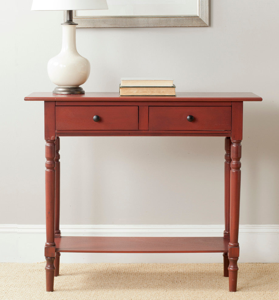Safavieh Rosemary 2-Drawer Console, Red