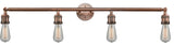 INNOVATIONS LIGHTING 215-AC Bare Bulb 4 Light Bath Vanity Light