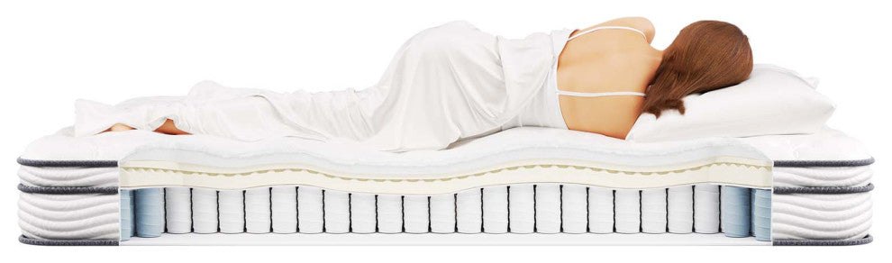 Jenna 8" Queen Innerspring Mattress MOD-6135-WHI