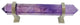 Amethyst Pull 6" Purple Crystal Bar Cabinet and Closet Pull, Satin Nickel