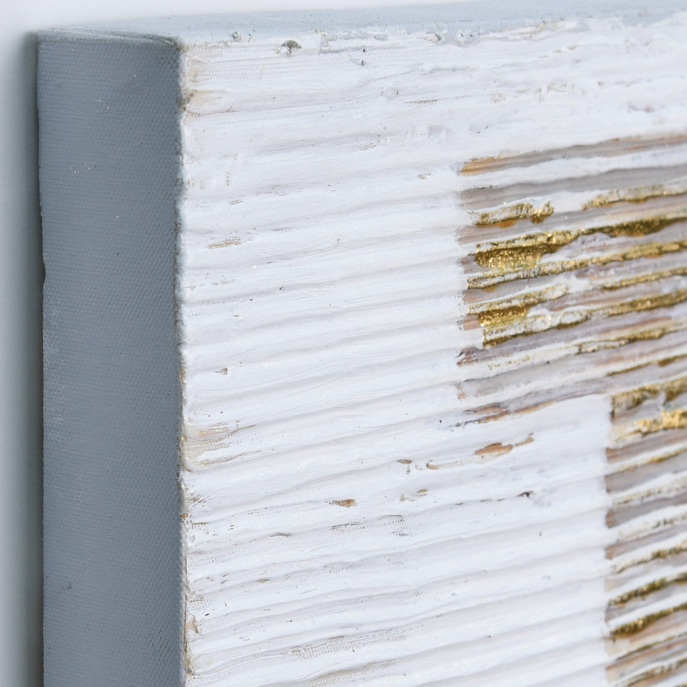 The City Textured Metallic Hand Painted Wall Art by Martin Edwards