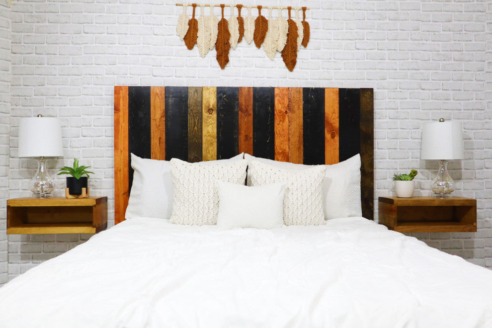 Handcrafted Headboard, Leaner Style, Cabin Mix, Full