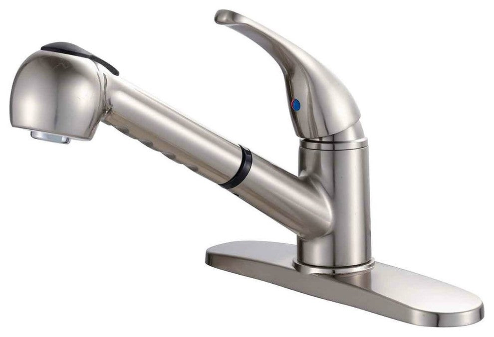 Crystal Cove 42-5678 Satin Nickel Kitchen Faucet w/ Sprayer
