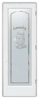 Laundry Door - Thru the Wringer - Primed - 32" x 84" - Knob on Left - Pull Open
