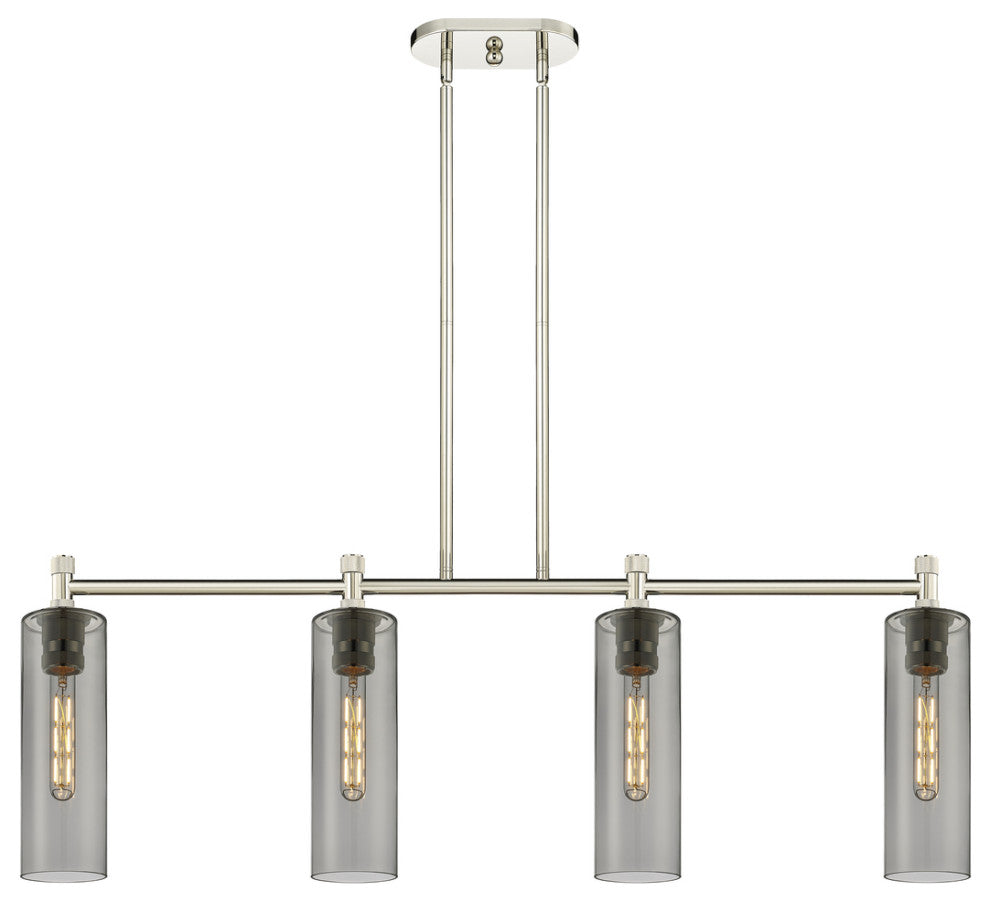 Crown Point 4 43.75" Island Lighting Polished Nickel