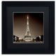 Alan Blaustein ''Tour Eiffel I'' Art, Black Frame, Black Mat, 11x11