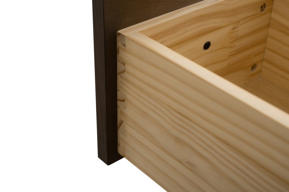 Landon Modern Herringbone Bathroom Vanity, 60", White Top