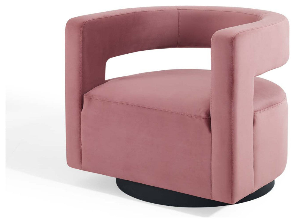 Armchair Accent Chair, Velvet, Pink, Modern, Living Lounge Hotel Hospitality