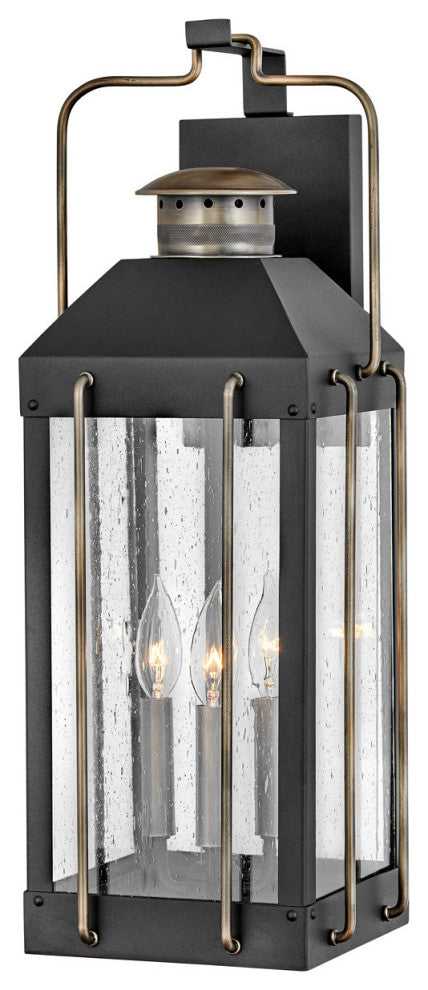 Fitzgerald Outdoor Wall Mount in Textured Black