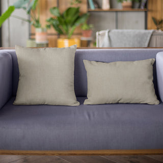 Linen Waffle Textured Solid Luxury Throw Pillow, Double sided 18"x18"