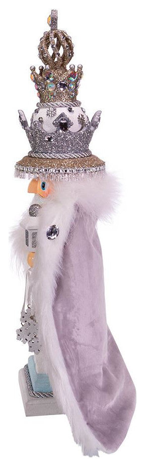 Kurt Adler 18" Hollywood White Fur King Nutcracker