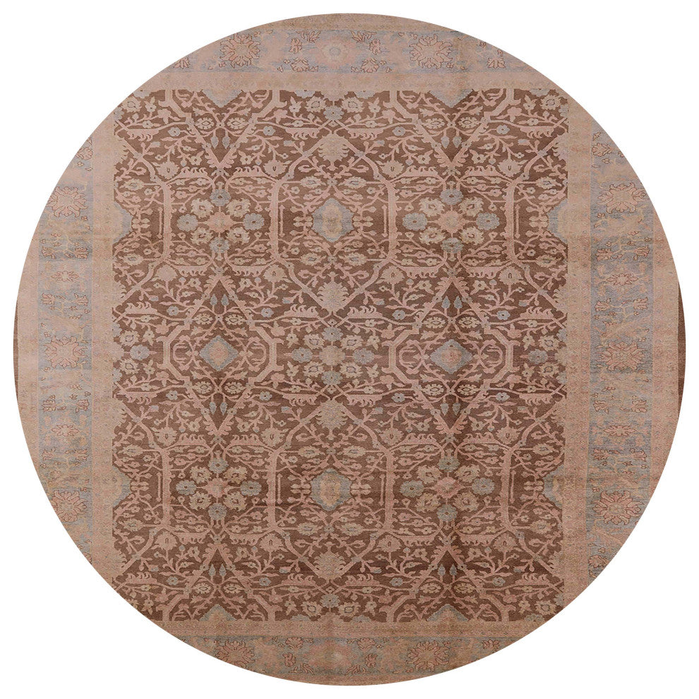 Ahgly Company Indoor Round Mid-Century Modern Area Rugs, 3' Round