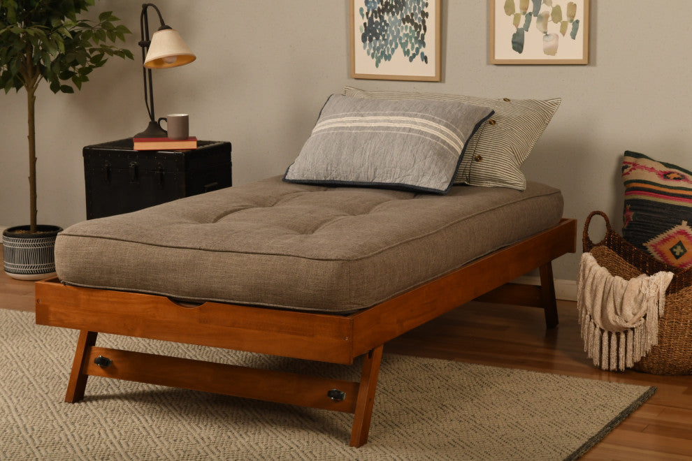 Pop Up, Barbados Finish With Linen Stone Mattress