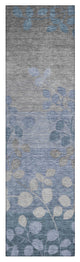 Machine Washable Indoor/Outdoor Chantille ACN1900 Denim 2'3" x 7'6" Runner Rug