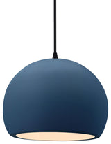 Radiance Medium Globe Pendant, Midnight Sky Frame, Matte Black, LED, Black Cord