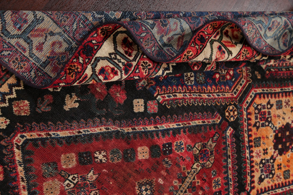 Consigned, Antique Oriental Tribal Traditional Hand Made Persian Area Rug, 6x13