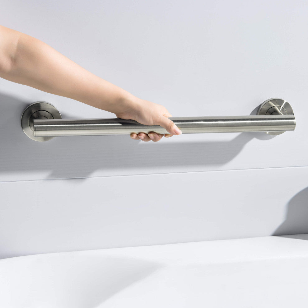 18" Stainless Steel Bathroom Safety Grab Bar, Brushed Nickel