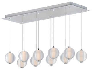 ET2 E24648-144 Rhythm 34"W LED Linear Chandelier - Polished Chrome