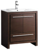 Fresca Allier Wenge Brown Modern Bathroom Cabinet With Sink, 30"
