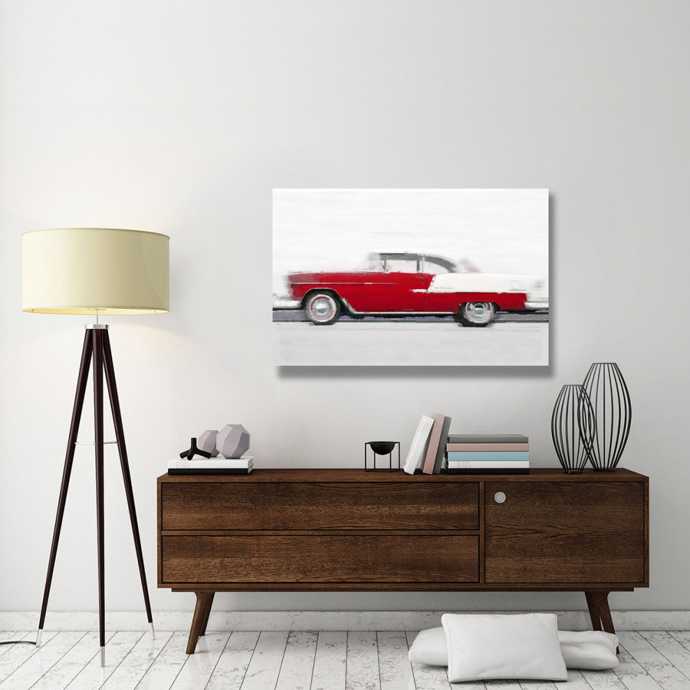 "1955 Chevy Bel Air Watercolor" Fine Art Print