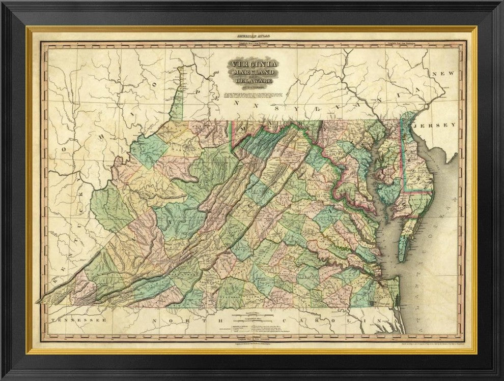 "Virginia, Maryland and Delaware, 1823"  by Henry S. Tanner, 34x26"