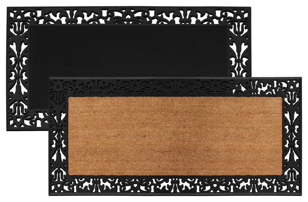 A1HC Paisley Border Heavy Duty Large Size Doormat 2 Pack(30"�X48"� & 30"�X60"�)