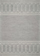 HomeRoots 9'x12' Grey Hand Tufted Geometric Indoor Area Rug
