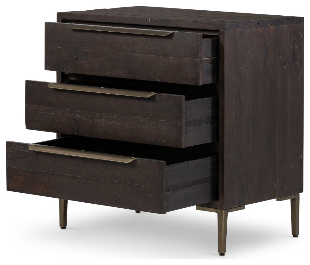 Wyeth 3 Drawer Dresser-Dark Carbon