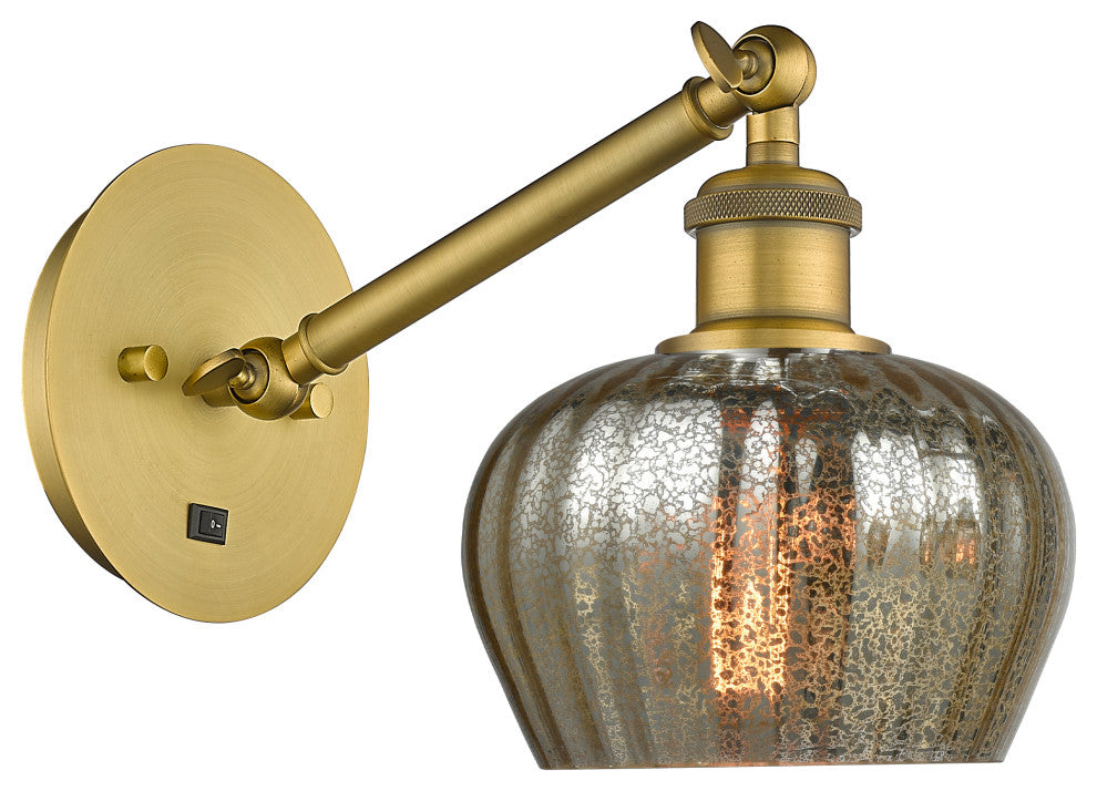 Innovations 317-1W-BB-G96-LED 1-Light Sconce, Brushed Brass