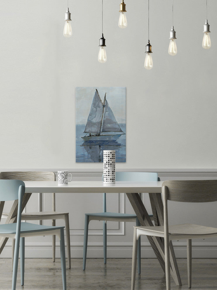 "At Peace in the Ocean" Painting Print on Wrapped Canvas, 40"x60"