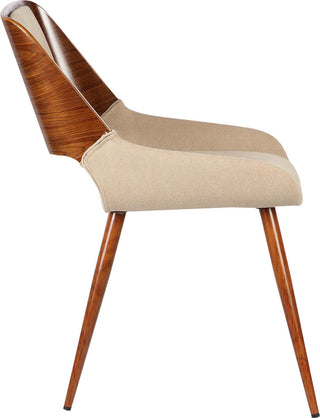 Panda Mid-Century Dining Chair, Walnut, Brown
