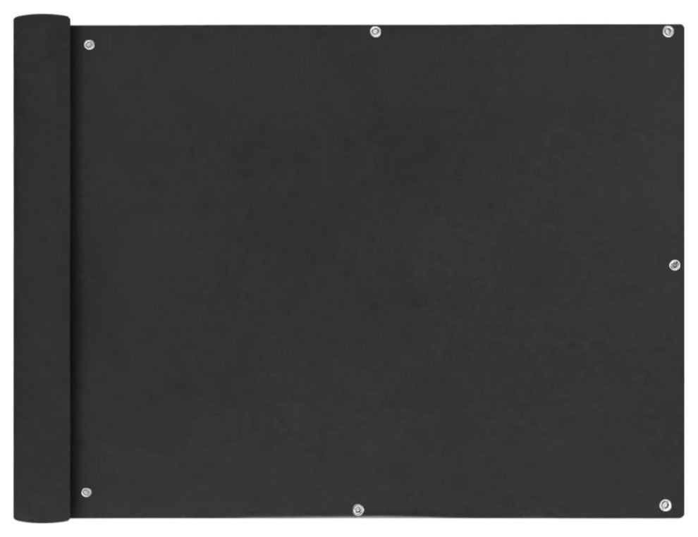 vidaXL Balcony Screen Oxford Fabric 35.4"x157.4" Anthracite