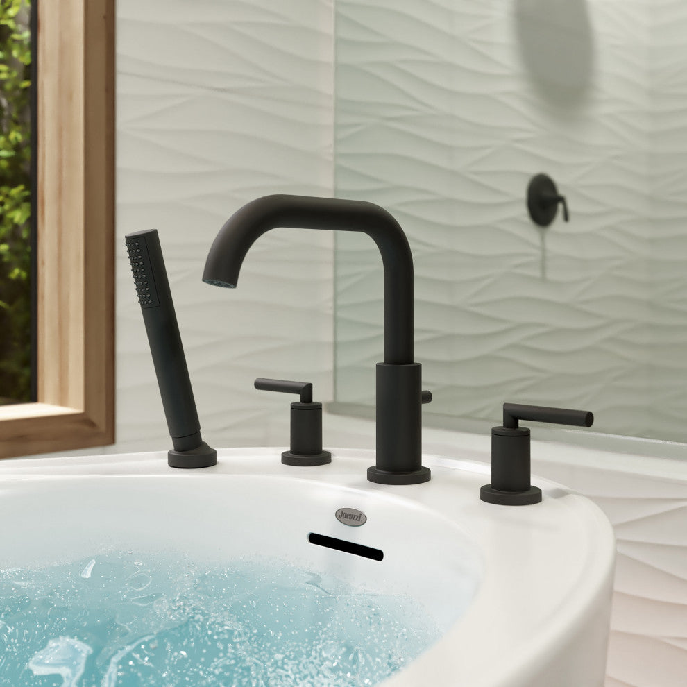 Jacuzzi RC95 Contento Deck Mounted Roman Tub Filler - Chrome