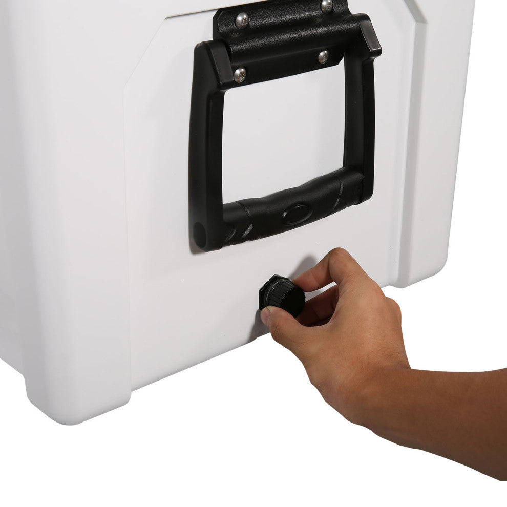 VEVOR Hard Cooler Insulated Portable Cooler Ice Chest, 52 Quart 50-Can Capacity
