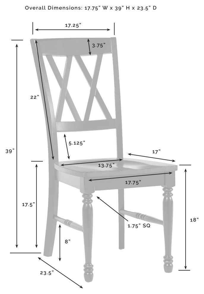Shelby 4, Piece Dining Chair Set, 4 Chairs