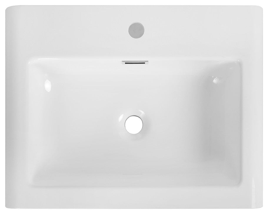 24" Streamline K-1952-24 Solid Surface Resin Wall Hung Basin